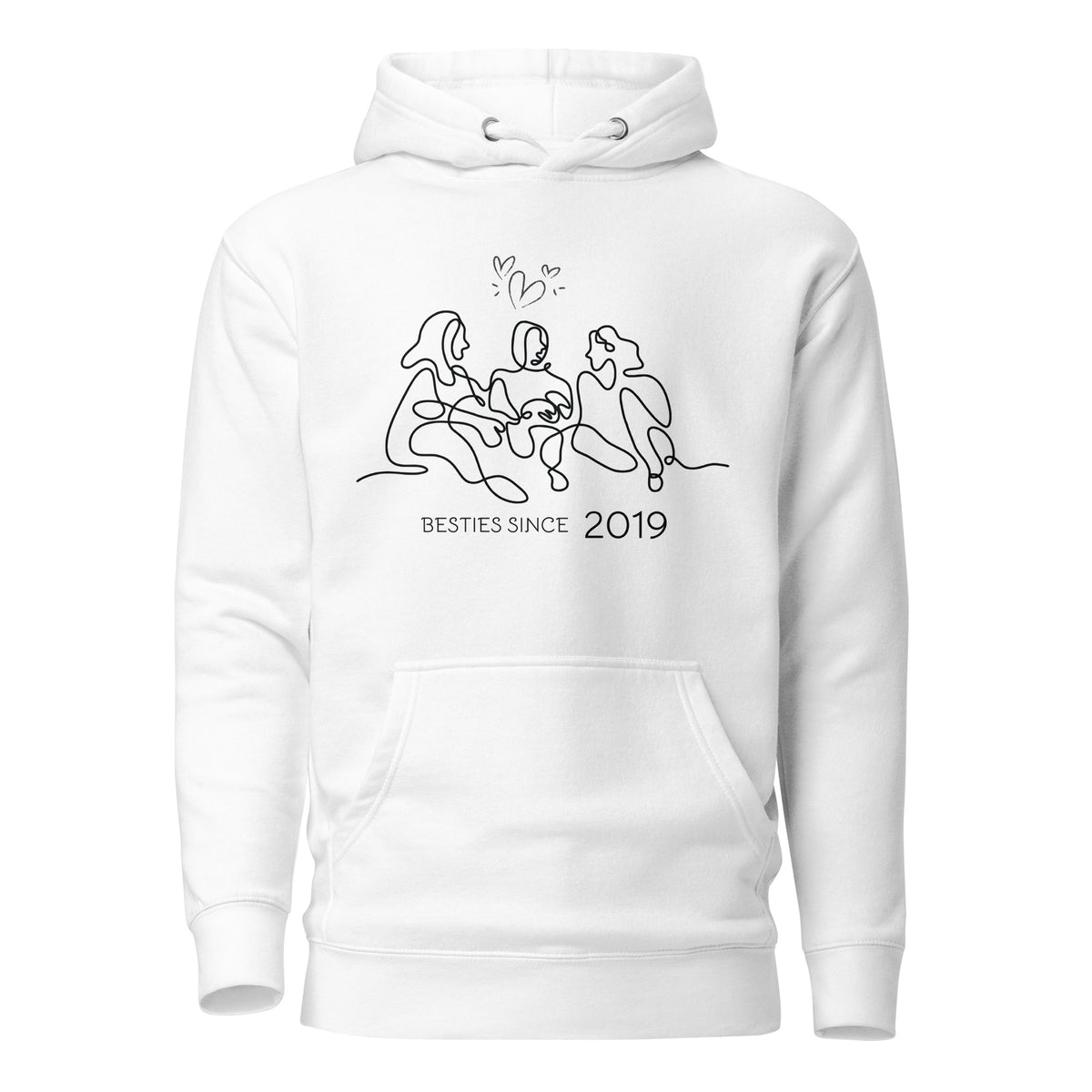 Besties Hoodie - Timeless Friendship Since 2019 - - Unisex Hoodies