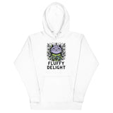 Fluffy Delight - Lavender Cat Hoodie - - Hoodies