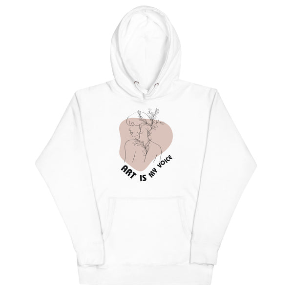 Graceful Lines - Expressive Art Hoodie - - Hoodies