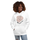 Graceful Lines - Expressive Art Hoodie - White - Hoodies