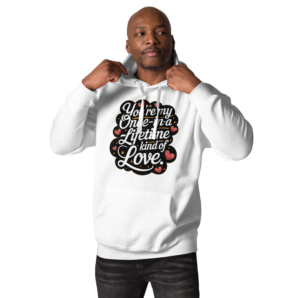 Stellar Love - Hoodie for Your Starlit Romance - White - Hoodies