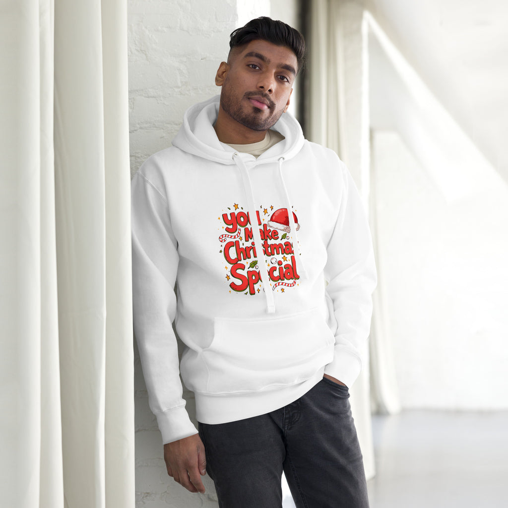 Festive Memories - Christmas Hoodie for Sons Who Shine - White - Fleece Hoodies