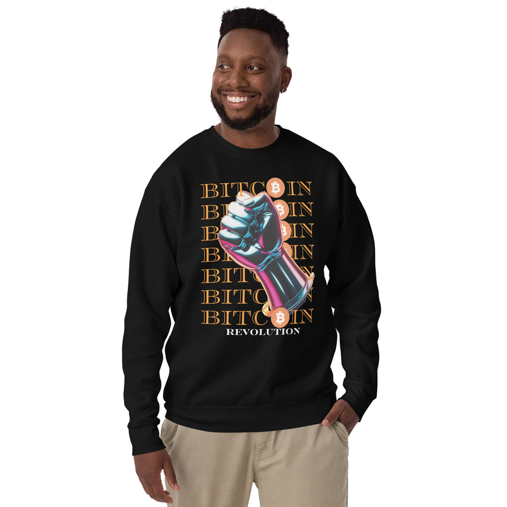 Revolutionary Bitcoin Fist - Empower Your Style - Black - Sweatshirts