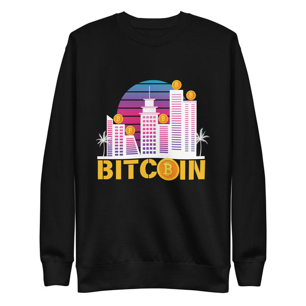 Golden Bitcoin City Dreams - - Unisex Sweatshirts