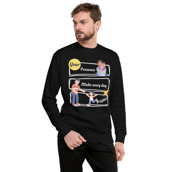 Shining Together - Celebrate the Presence of Dad - Black - Sweatshirts