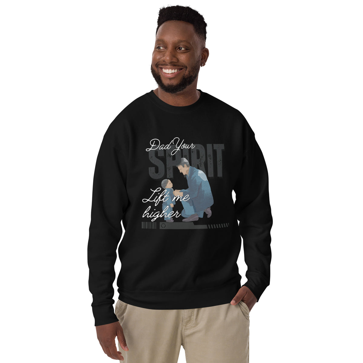 Guided by Love - Celebrating the Father-Son Bond - Black - Sweatshirts