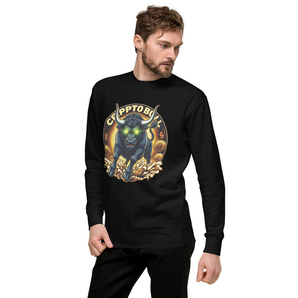 Crypto Bull Strength - Embrace the Power - Black - Sweatshirts