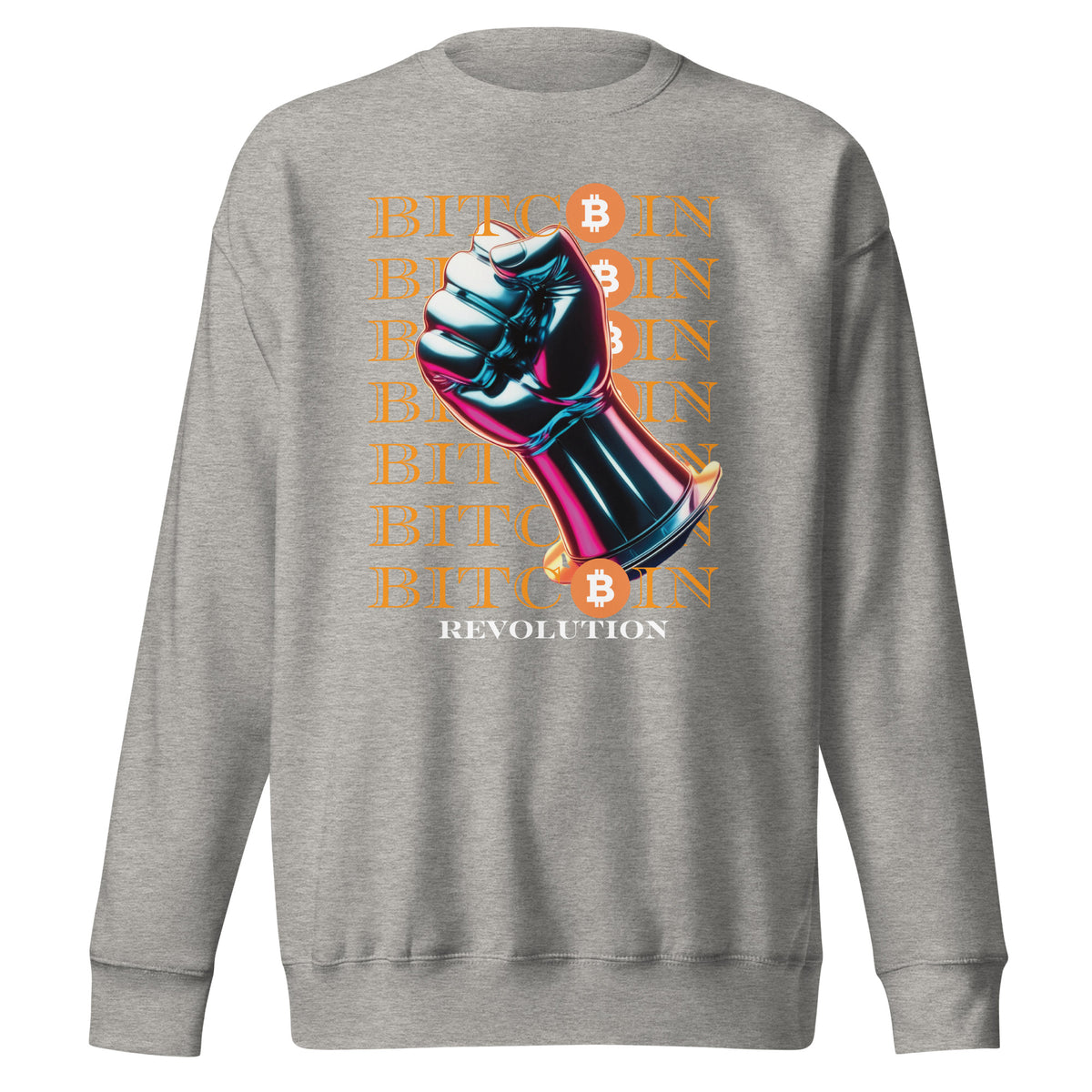 Revolutionary Bitcoin Fist - Empower Your Style - - Sweatshirts