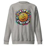 Crypto Street Art Revolution - Bitcoin Burst Sweatshirt - - Unisex Sweatshirts