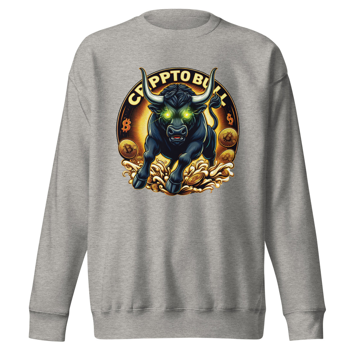 Crypto Bull Strength - Embrace the Power - - Sweatshirts