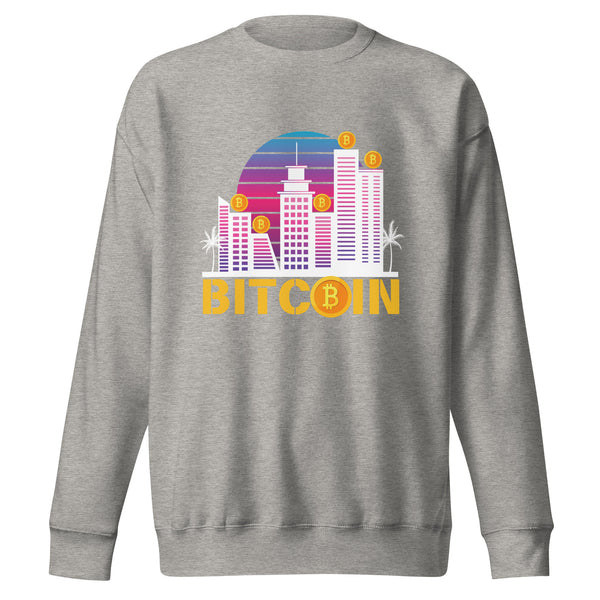 Golden Bitcoin City Dreams - - Unisex Sweatshirts