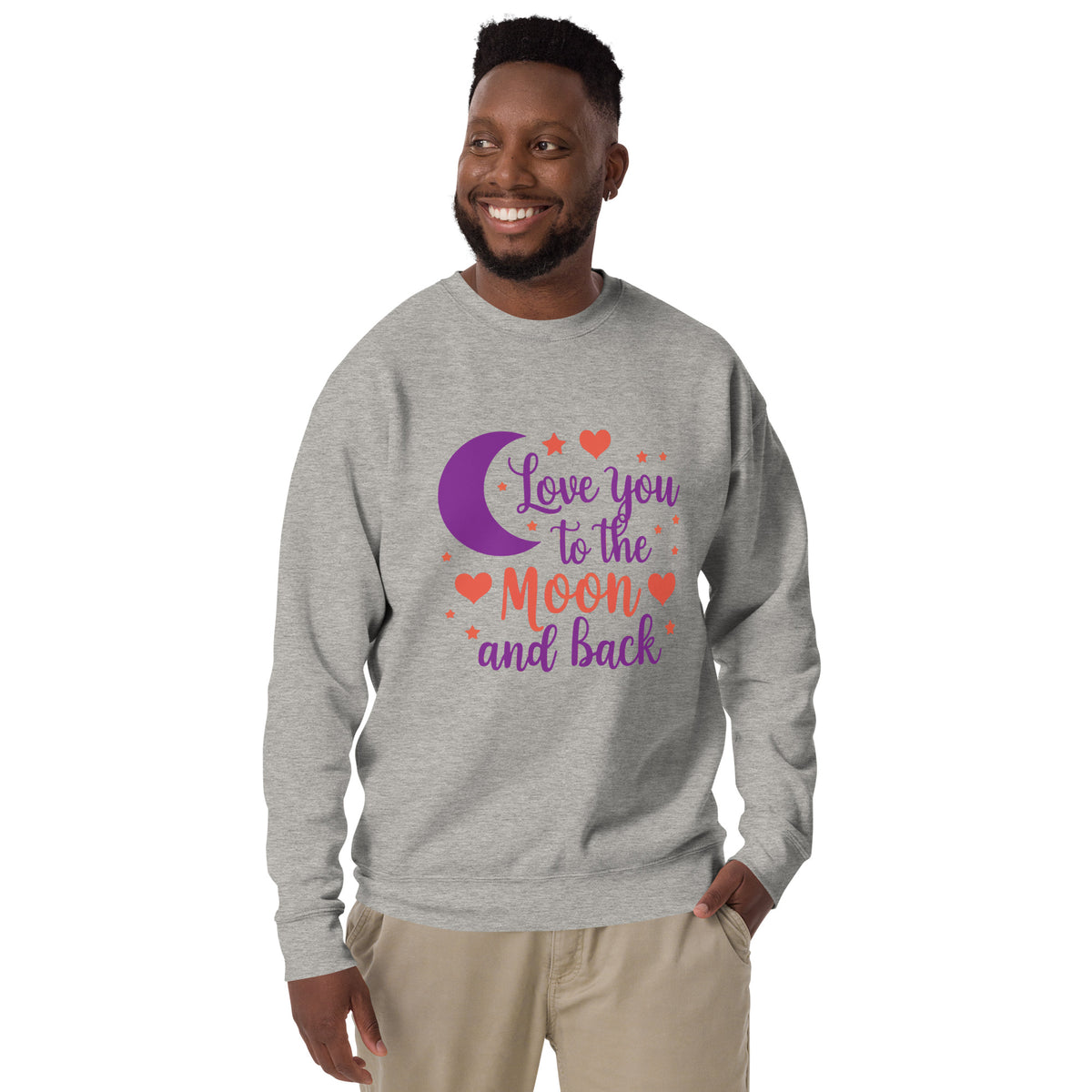 To the Moon and Back - Cozy Love - Carbon Grey - Sweatshirts