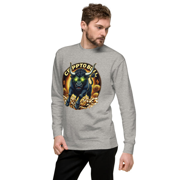 Crypto Bull Strength - Embrace the Power - Carbon Grey - Sweatshirts