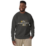 Bitcoin's Golden Replacement Sweatshirt - Charcoal Heather - Unisex Sweatshirts