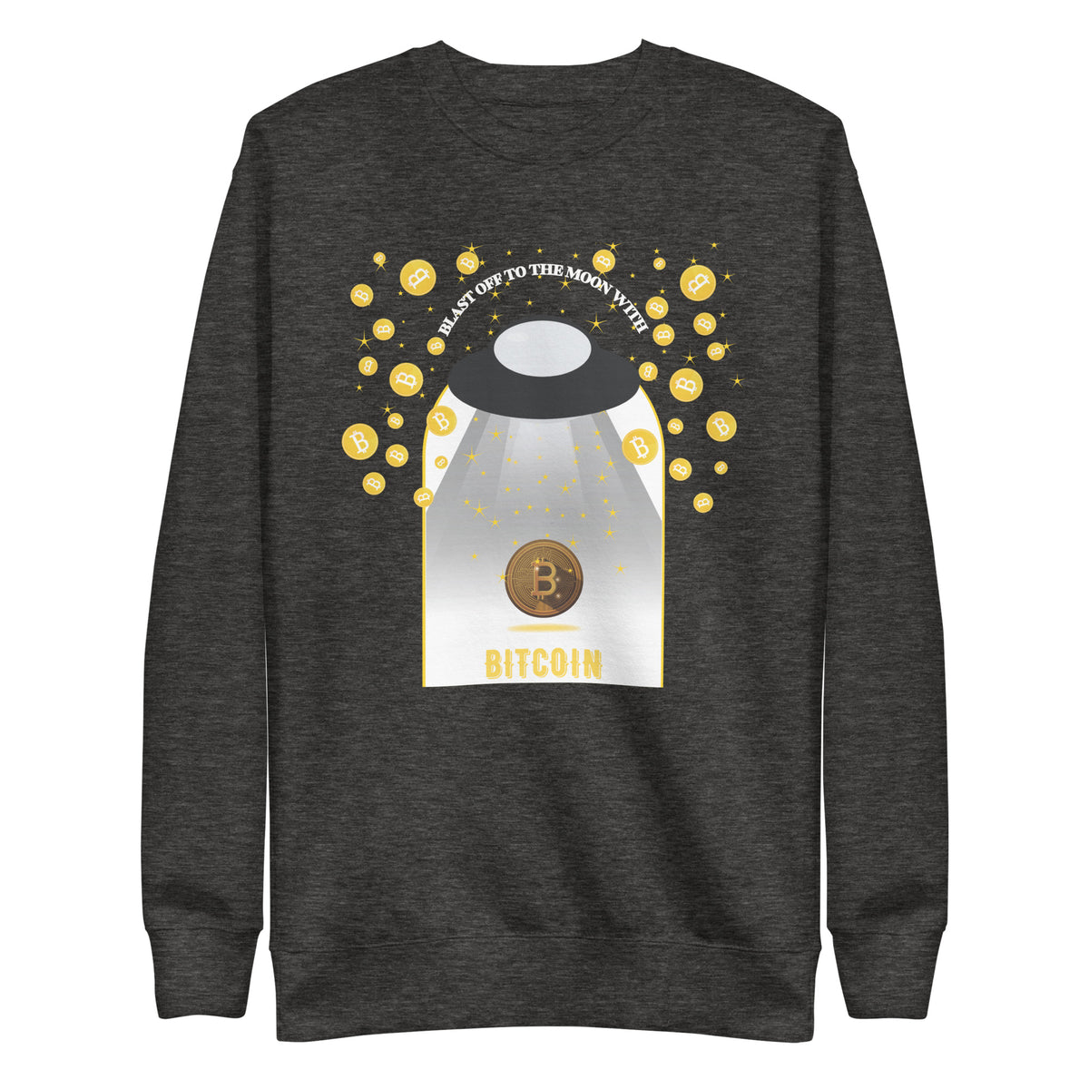 Space and Crypto Fusion Sweatshirt - - Unisex Sweatshirts