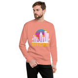 Golden Bitcoin City Dreams - Dusty Rose - Unisex Sweatshirts