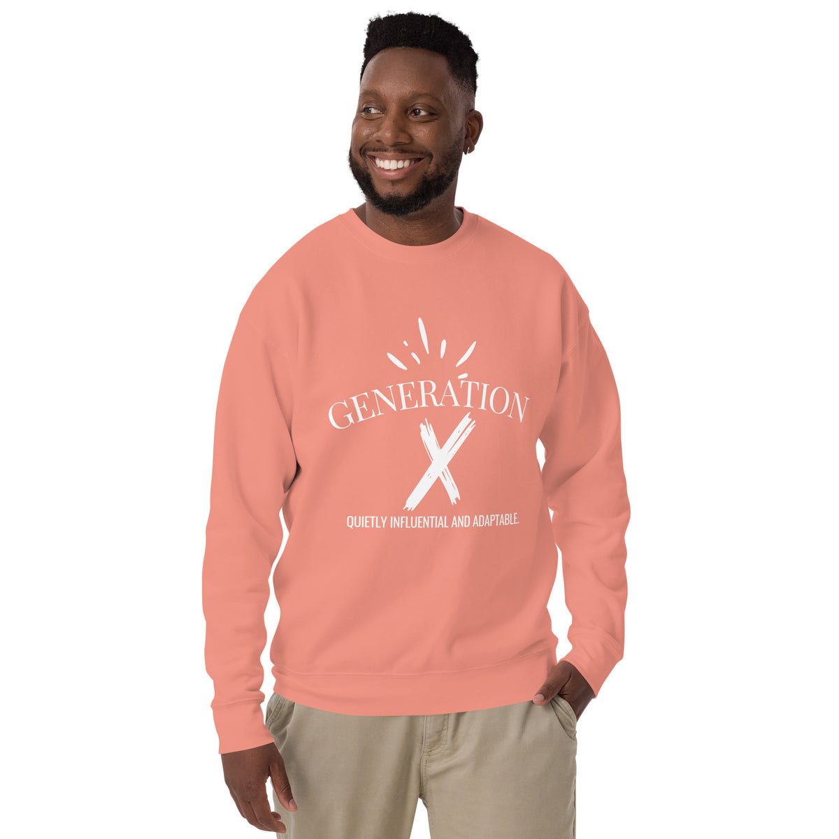 Minimalist Power - Generation X's Signature Style - Dusty Rose - Sweatshirts