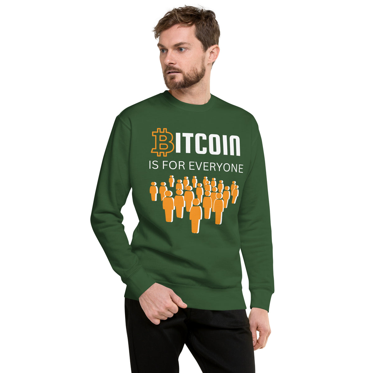 Bitcoin Revolution - Everyone's Sweatshirt - Forest Green - Unisex Sweatshirts