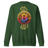 Tech-Infused Bitcoin Design Sweatshirt - - Unisex Sweatshirts