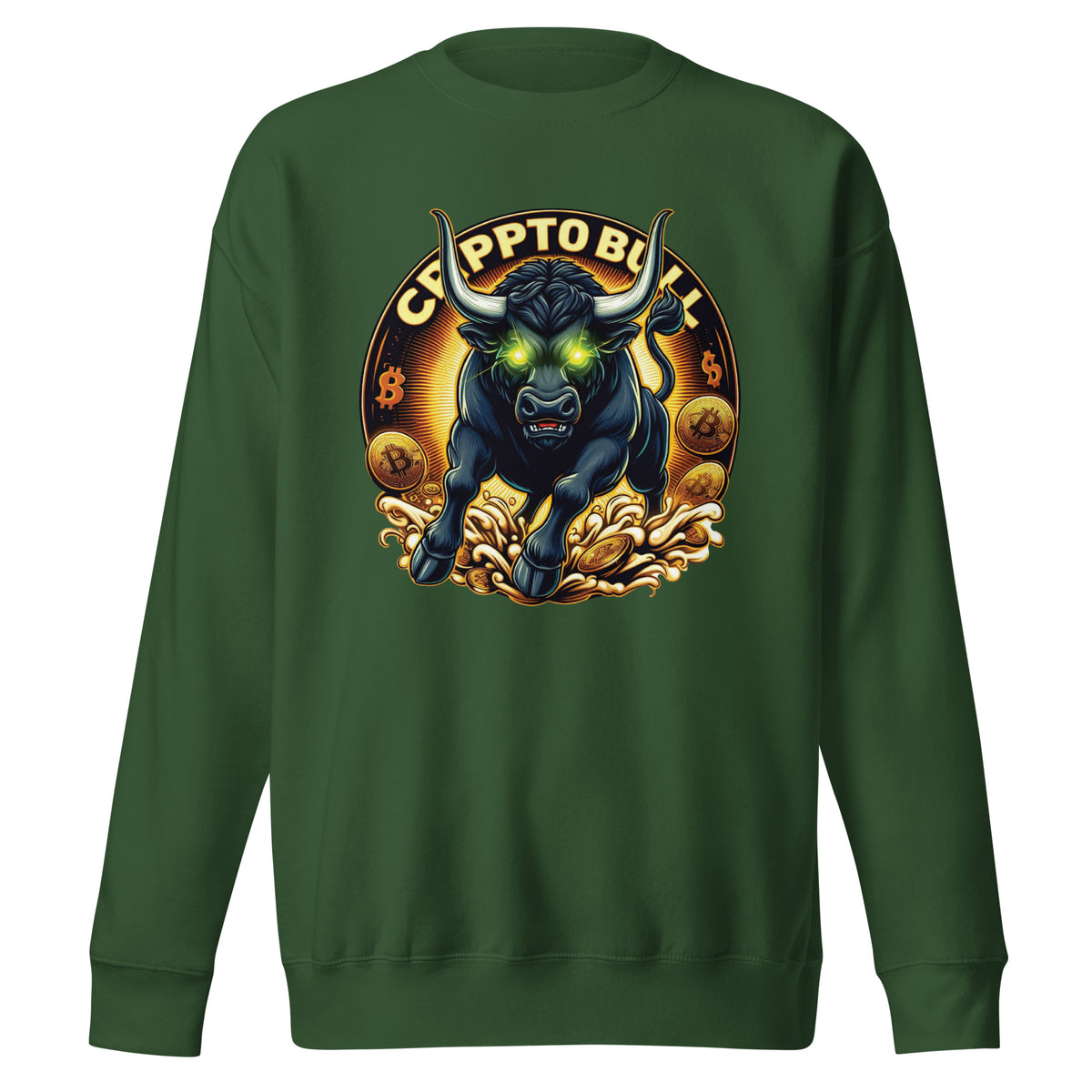 Crypto Bull Strength - Embrace the Power - - Sweatshirts