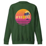 Relax & #HODL Tropical Bitcoin Sweater - - Crewneck Sweatshirts