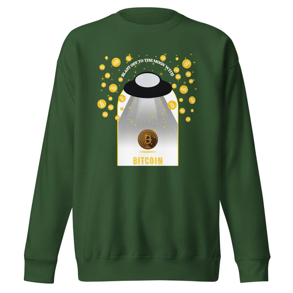 Space and Crypto Fusion Sweatshirt - - Unisex Sweatshirts