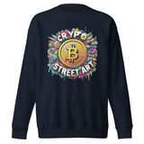 Crypto Street Art Revolution - Bitcoin Burst Sweatshirt - - Unisex Sweatshirts