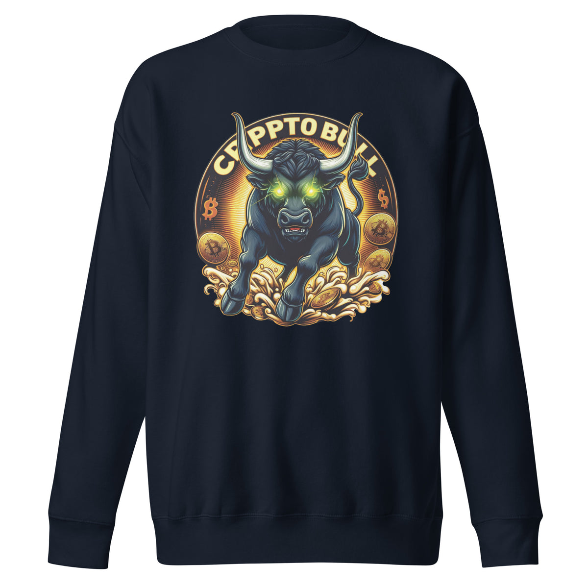 Crypto Bull Strength - Embrace the Power - - Sweatshirts