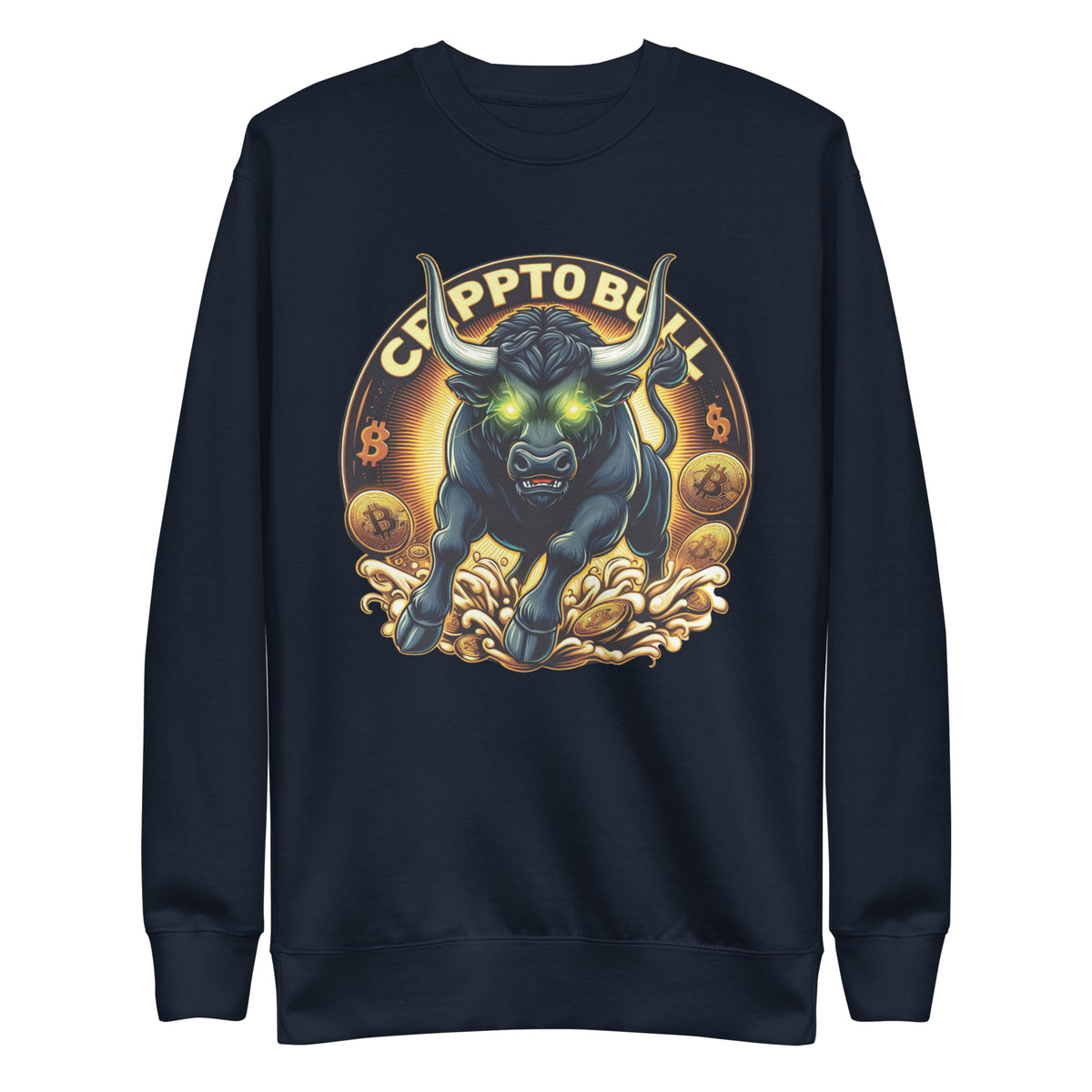 Crypto Bull Strength - Embrace the Power - - Sweatshirts