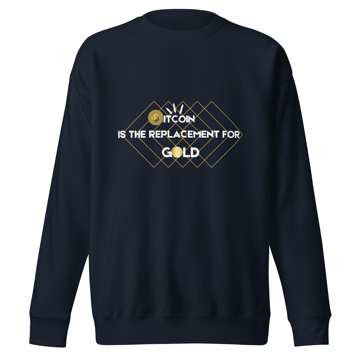 Bitcoin's Golden Replacement Sweatshirt - - Unisex Sweatshirts