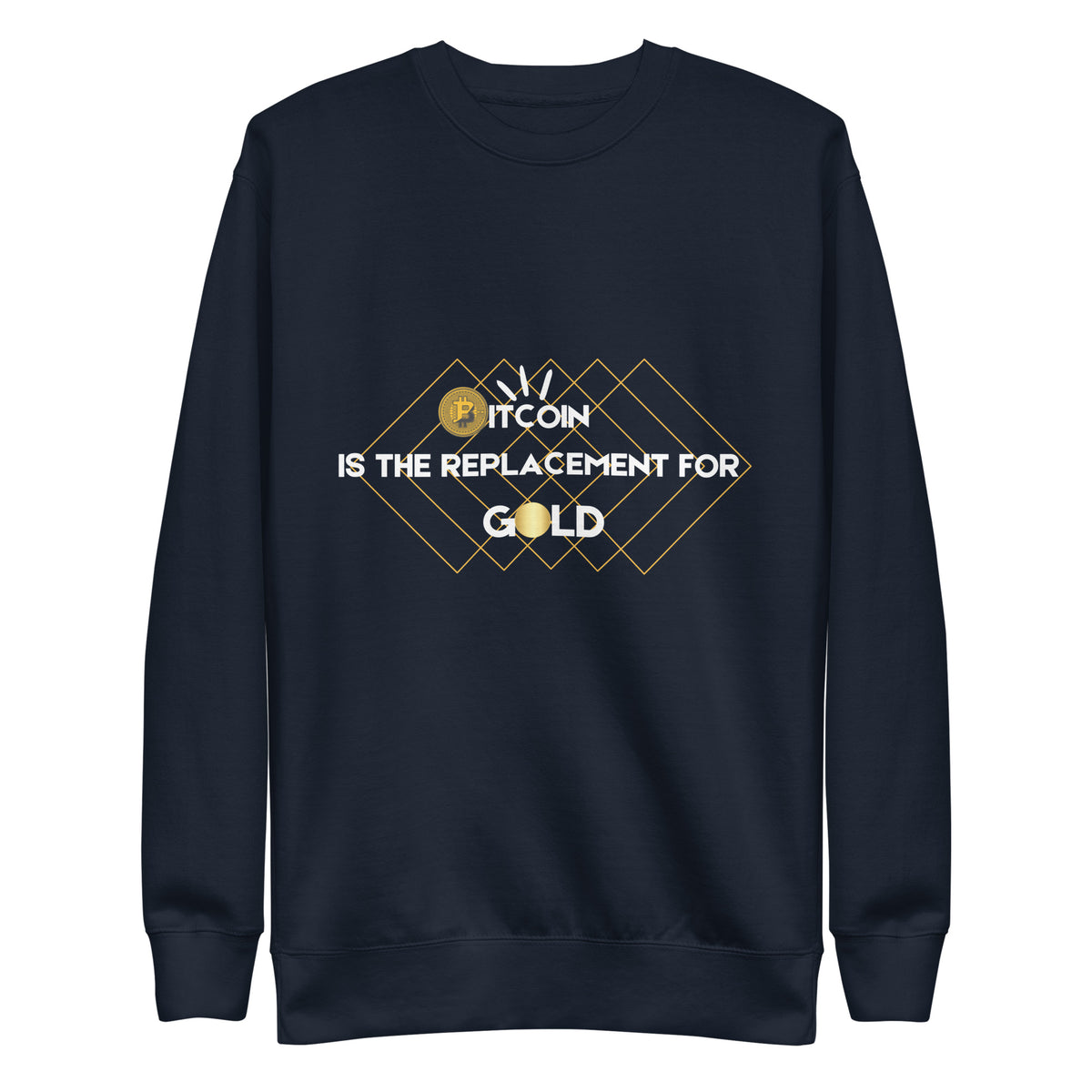 Bitcoin's Golden Replacement Sweatshirt - - Unisex Sweatshirts