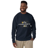 Bitcoin's Golden Replacement Sweatshirt - Navy Blazer - Unisex Sweatshirts