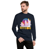 Golden Bitcoin City Dreams - Navy Blazer - Unisex Sweatshirts