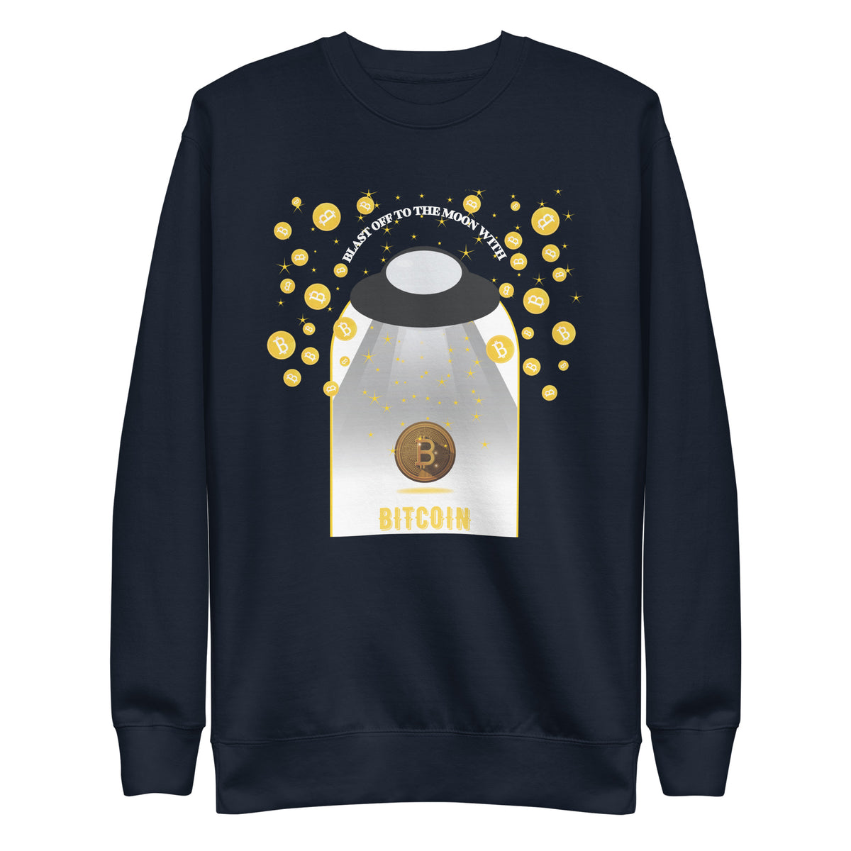 Space and Crypto Fusion Sweatshirt - - Unisex Sweatshirts