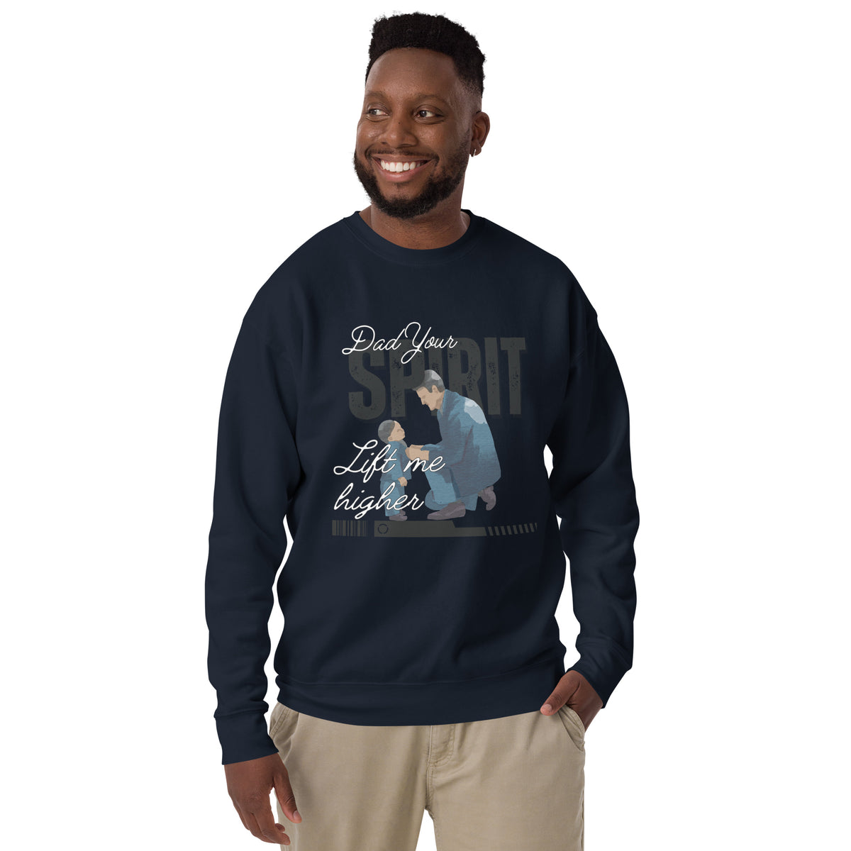 Guided by Love - Celebrating the Father-Son Bond - Navy Blazer - Sweatshirts