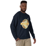 Old-World Charm Bitcoin Sweatshirt - Navy Blazer - Unisex Sweatshirts