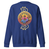 Tech-Infused Bitcoin Design Sweatshirt - - Unisex Sweatshirts