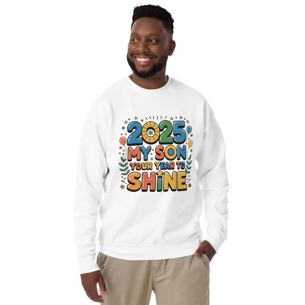 Bright Beginnings for My Son – 2025 Hoodie - White - Sweatshirts