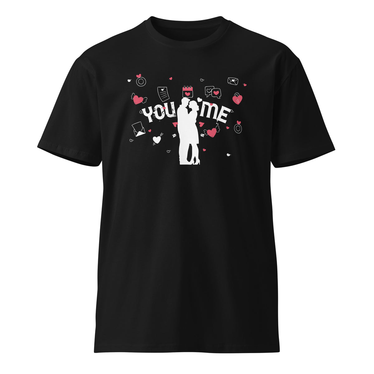 Timeless Affection - You, and Me, Forever Premium T-shirt - Black - Print Material