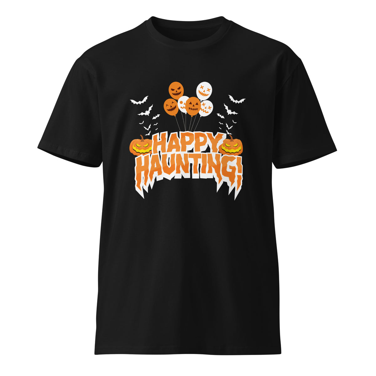 Festive Frights, - Happy Haunting Halloween Tee - - T-shirts