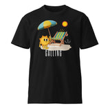 Umbrella Moments - Dive into Sunshine with Our Beach-Inspired Tee - Black - T-shirts