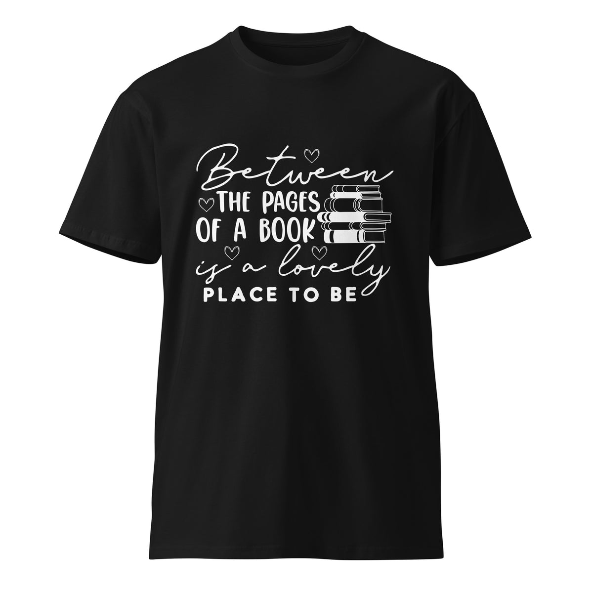 Between the Pages - Literary Inspiration Unisex Tee - Black - Comfortable Men's Tees Comfortable Women's Tees