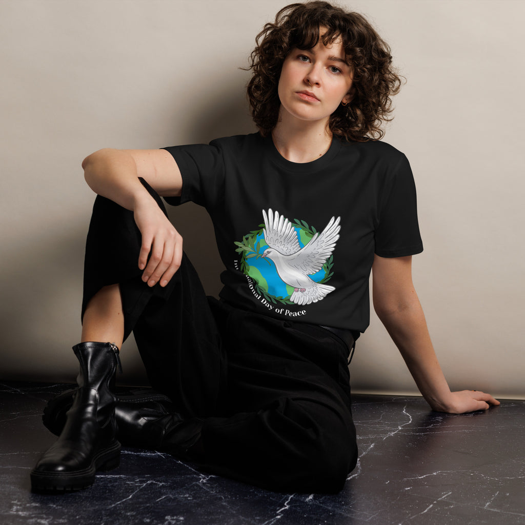 Spread Peace and Love with This International Day of Peace Tee - Black -