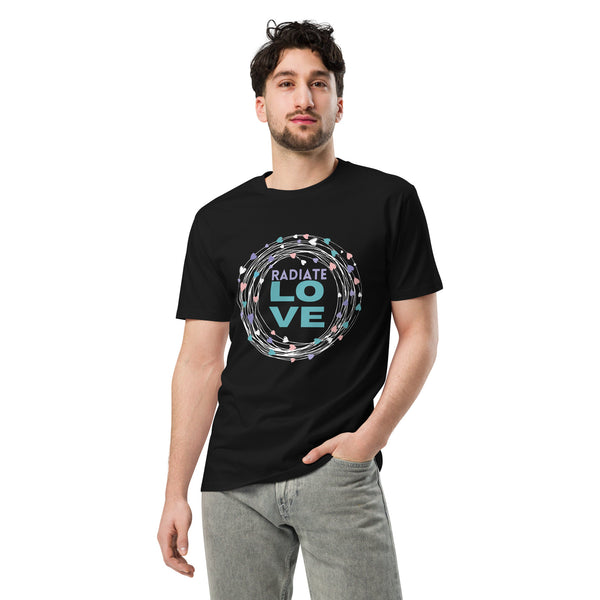 Radiate Love - Vibrant Heart Swirl T-Shirt - - T.shirts