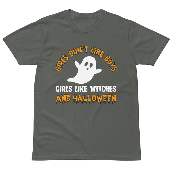 Witchy Vibes - Halloween Boo Tee - Charcoal - Print Material