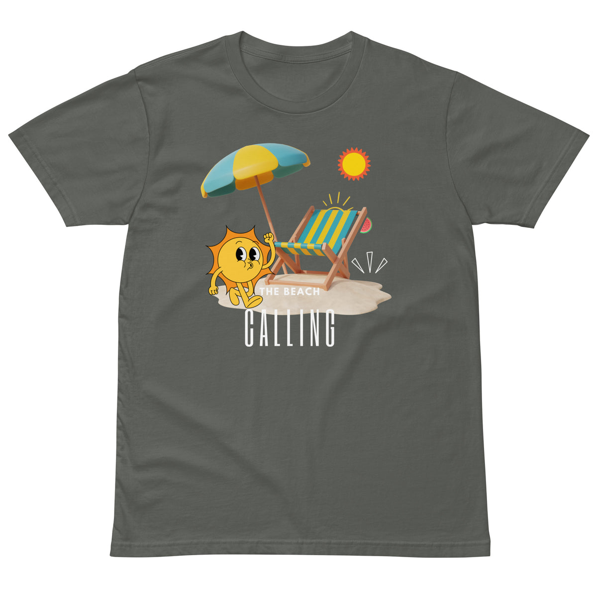 Umbrella Moments - Dive into Sunshine with Our Beach-Inspired Tee - - T-shirts