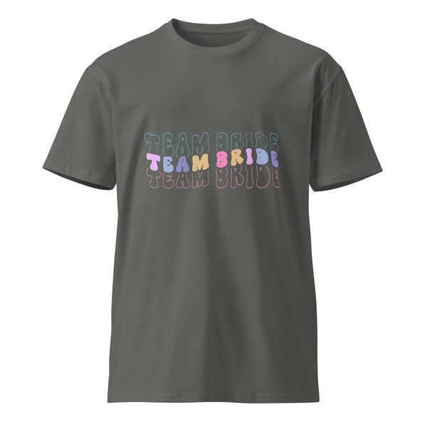 Celebrate in Style - Embrace the Spirit of 'Team Bride' - Charcoal - T-shirts