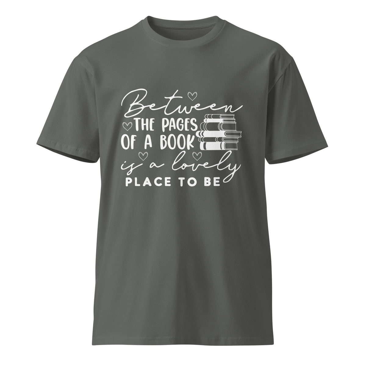 Between the Pages - Literary Inspiration Unisex Tee - Charcoal - T-shirts