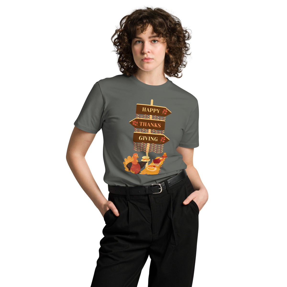 Giving Thanks in Style - Thanksgiving Premium Tee - -