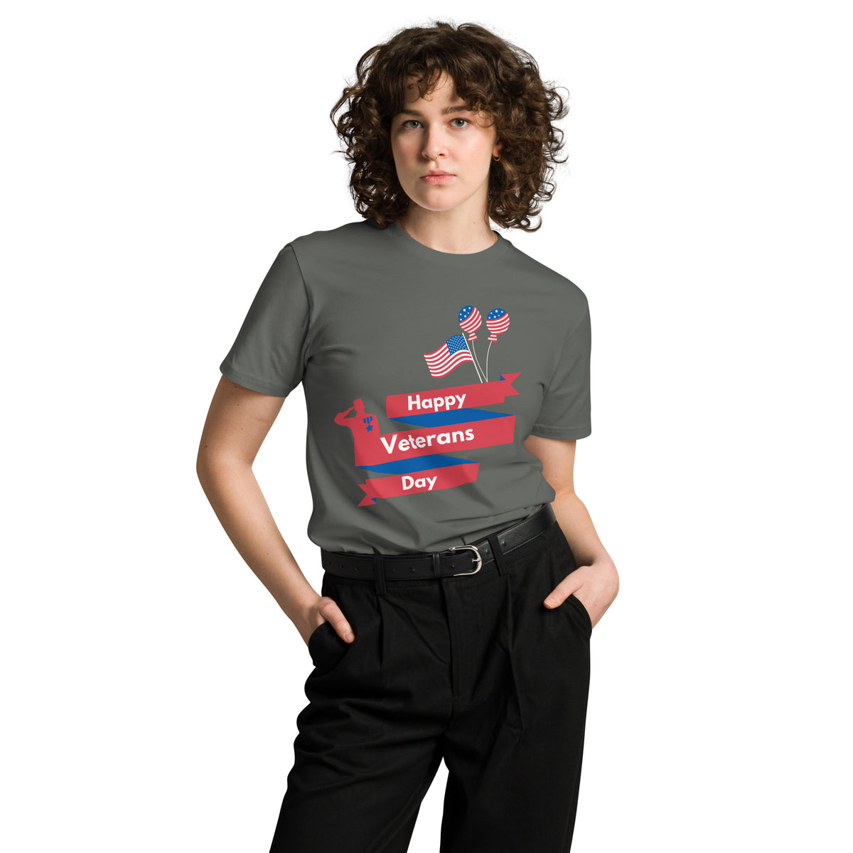 Happy Veterans Day Tribute Tee - -